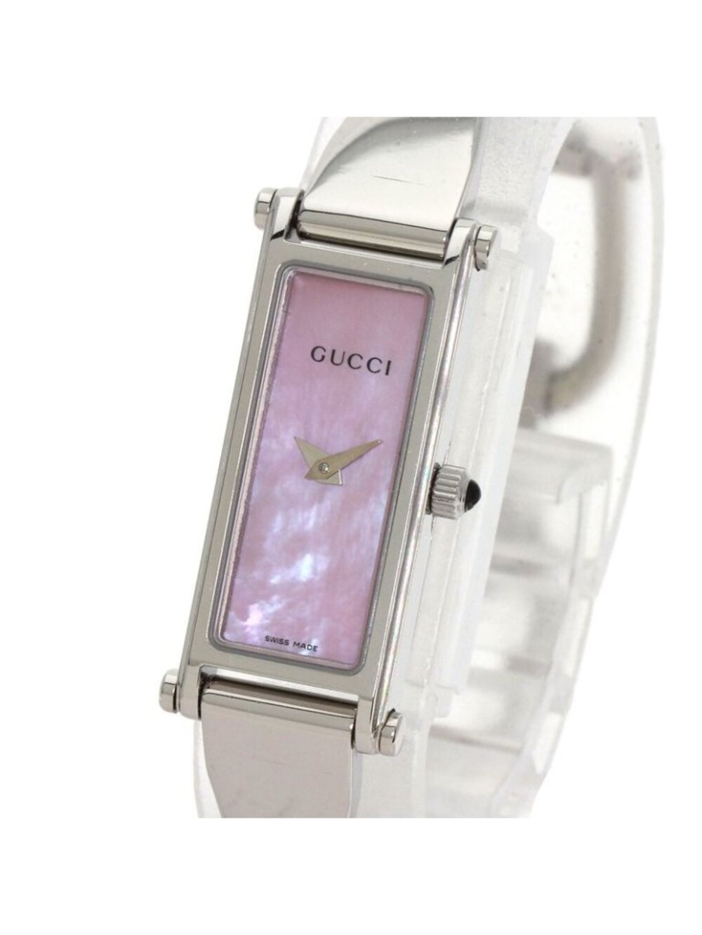 Gucci Square Face Bangle Watch SS - Picture 3 of 15